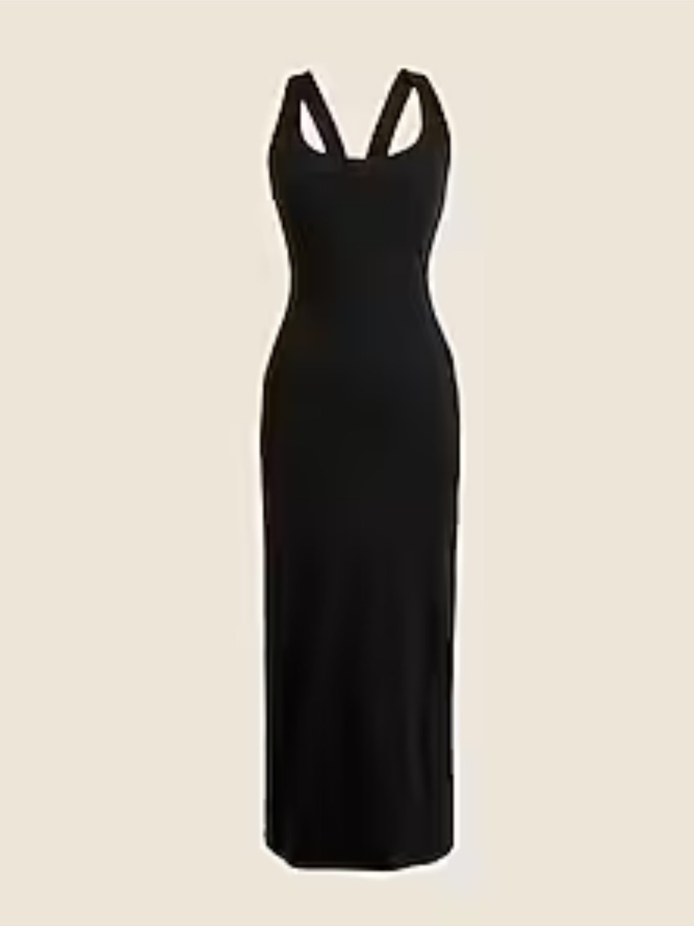 J. Crew NWT black rib DRESS. Maxi, Lounge, versatile, womens plus 3X (22)